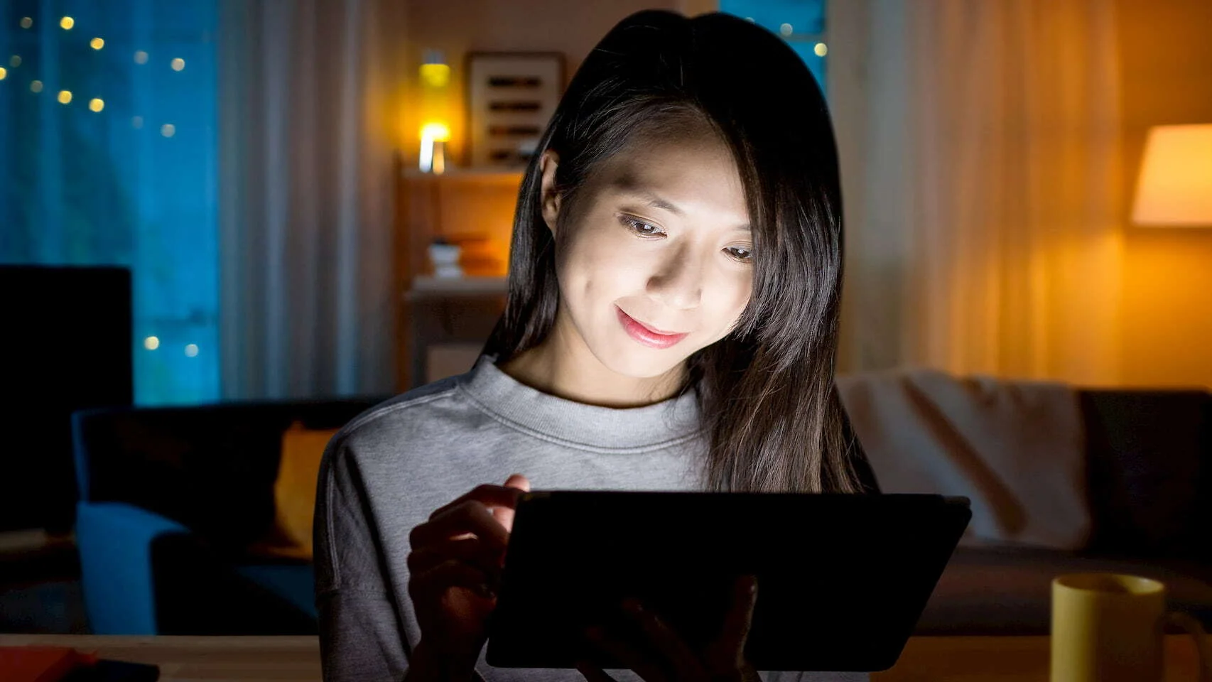 Girl using Tablet 